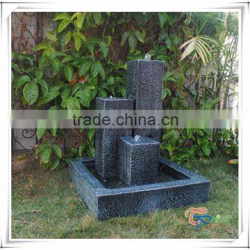 Imitate Stone Three Pillars Resin Outdoor Unitque Water Feature photo-4