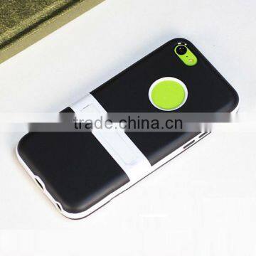 TPU Color Phone Protective Case With Bracket for IPhone5C photo-2