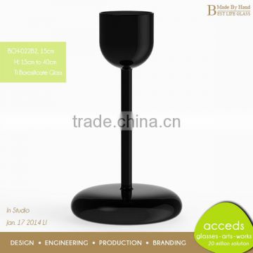 High Quality Mouth Blown Wine Glass Candle Holders