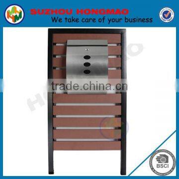 New Stainless Steel Letterbox With Wood-Plastic Composites Panel HPB164 photo-2