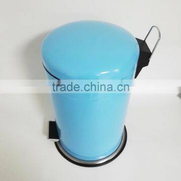 Powder Coated Dustbin 12L Stainless Steel Foot Pedal Trash Can Kitchen Waste Bin photo-3