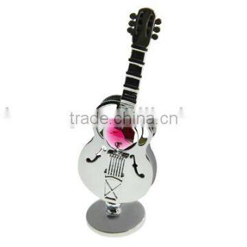 Gold Plated Crystal Guitar With Crystals From Swarovski photo-3