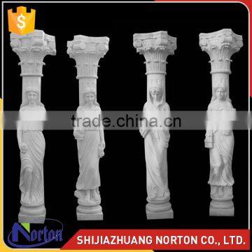 architectural decoration marble roman column corinthian white marble column NTMF-C257S