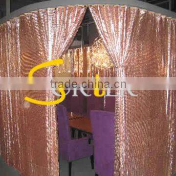 metal fabric sequin cloth metallic cloth metal wire mesh curtain