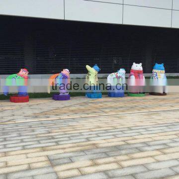 Outdoor Fiberglass Panda Sculpture photo-4