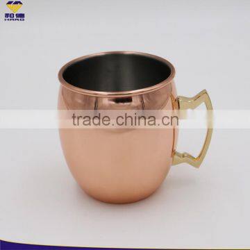 OEM 12 OZ Moscow Mule Copper Mug With Laser Logo On The Surface