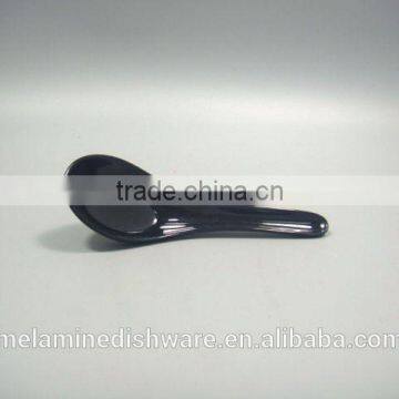 melamine black spoon