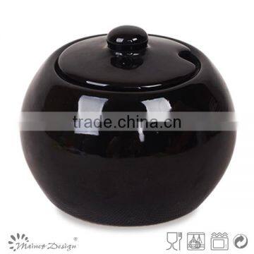 Black cheap Ceramic Sugur bowl