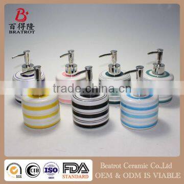 Popular ceramic dispenser bottle ceramic bathroom accessories