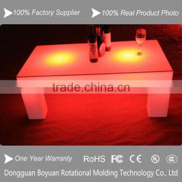 Fashionable Led Rectangular Table, Led Luminous Plastic Table, Led Cafe Furniture photo-2