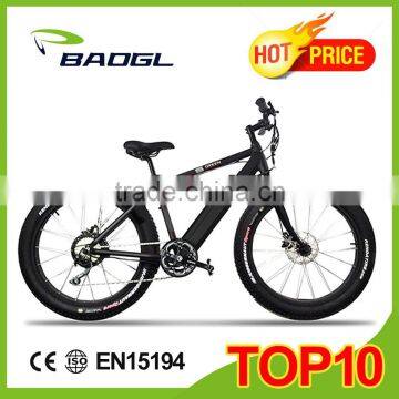 26 inch ATV fat tire electric dirt bike with aluminum alloy fork