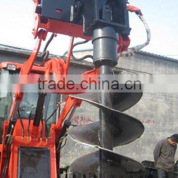 mini wheel loader with auger