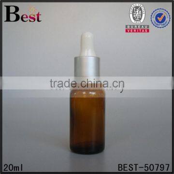 20ml Amber Glass Bottle Aluminum Cap Essential Oil Fragrance Perfume 20ml Amber Glass Bottle Plastic Cap Cosmetic Packaging photo-5