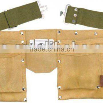 Cow split leather tool belt