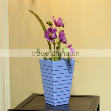 Tall Square Fancy Plastic Flower Pot photo-2