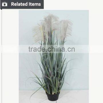 High Quality Decorative Artificial Wheat Grass Artificial Grass in Pot Garden Decorative Grass photo-5