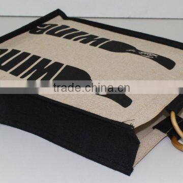 Excellent Quality Low Price Imported Wine Jute Tote Bag photo-3