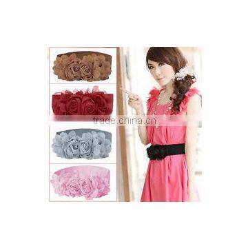 chiffon shabby flower for belt