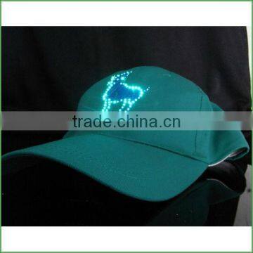 camouflage led cap solar led light cap with 3D embroidery