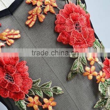 Factory Price Black Sleepwear New Fashion Lace Embroidery Sexy Teddy Underwear