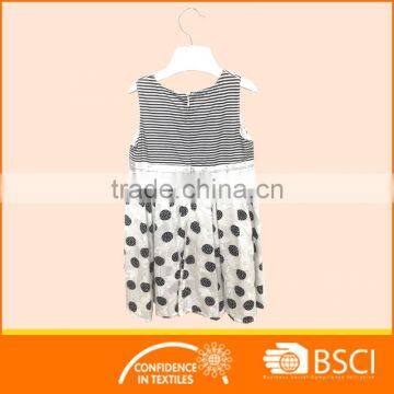 Stripe Print Summer Sleeveless Baby Party Dress photo-2