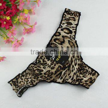 Stock Amazing New Leopard Sey Panties Women Low Waist Cotton Thongs and G Strings Underwear Ladies Summer style Underpants Brief