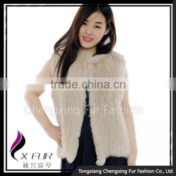 CX-G-B-99H 2016 Hot Sale Custom Real Rabbit Fur Women Dress Design