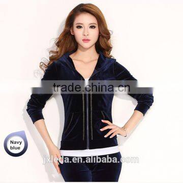 OEM Design Muti Color Polar Fleece Full Zip Plain Jacket Joggers Tracksuit photo-2