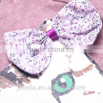 Girls Fashion Bowknot Embroidery Shirts Pullover Hoodies photo-4