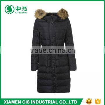 Latest Fashion Winter Korean Style White Lady Goose Down Long Coat photo-2