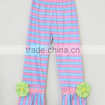 Latest Boutique Girls Clothing Sets Children Cotton Round Neck Clothes Kids Ruffle Sets For Girls photo-4