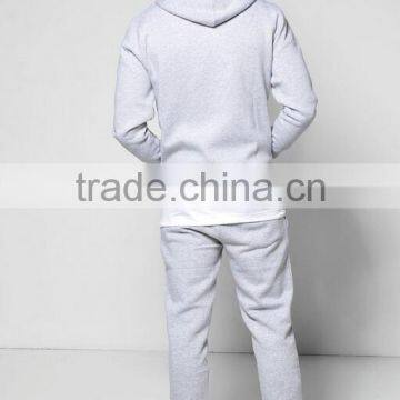 Cheap Wholesale Plain Tracksuit 100% Polyester Hoodie Tracksuit for Men photo-2
