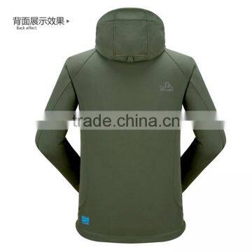 Windproof Men's Outdoor Softshell Jacket With Hood photo-4
