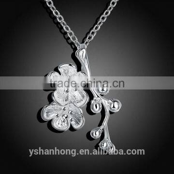 Fashion Plum 925 Silver Pendant Necklace photo-2