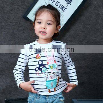 S32296W Girl Sweatshirt Character Print Long Sleeve Pullover Cacual Cotton Top Kids Hoodie photo-3