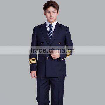 Custom 2016 High Quality New Fashion Cool Formal Aircraft Commander Pilot Uniforms Wholesale for Sale photo-2