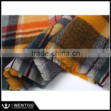 Wholesale Oversized Plaid Tartan Blanket Scarf photo-6