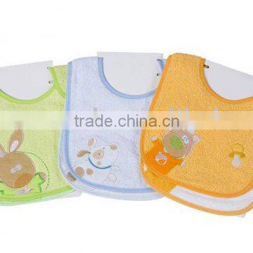 Bibs for baby/100% cotton jersey interlock fabric baby bibs