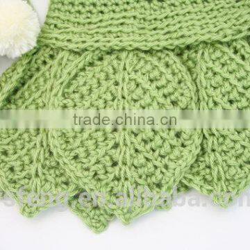 Fashion Kids Party Wear Baby Girl Crochet Sweater Dress Set photo-3