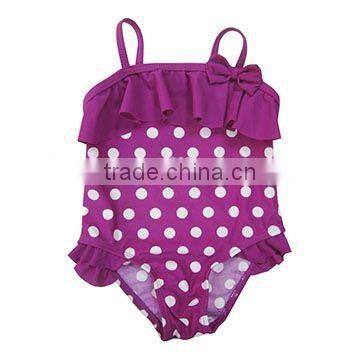 Kids Swimsuit Swimwear One Piece cut bow