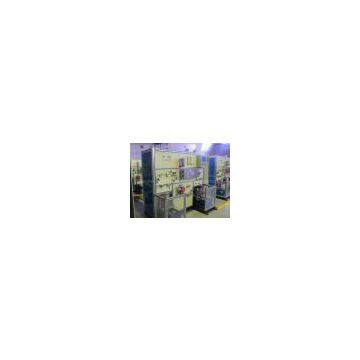 Optic fiber coloring and rewinding machine
