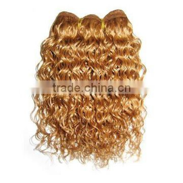 wholesale curly weft hair extensions/human hair weave