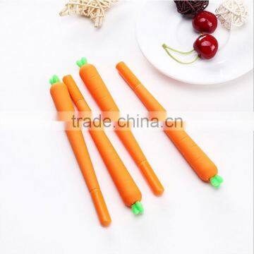 Cute Novel Vegetable Carrot Shape Promotional Gel Pen Gift for Schoold Kids photo-2