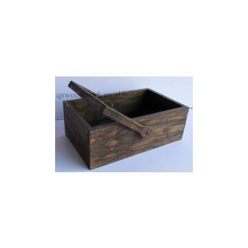 Basket wood basket wooden basket garden basket