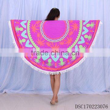 2016 hot sale round beach towels wholesale beach towels mandala round towel