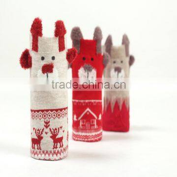 Young Girl Tube Socks, Christmas Girl Socks With Christmas Packages photo-3