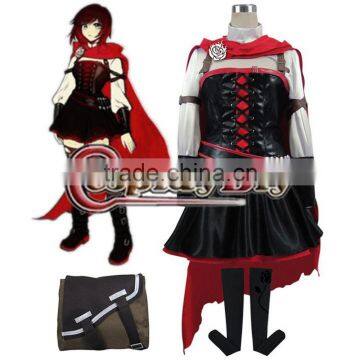 RWBY Volume 4 Ruby Rose Cosplay Costume Dress Japanese Anime Cosplay Costume Custom Made