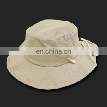 Tan National Style Boonie Bucket Hat Hats With String