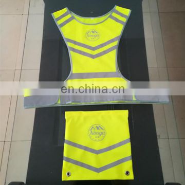 reflective running vest with pocket