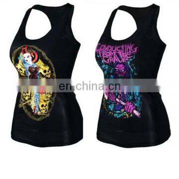 Custom Sublimation Polyester 3D Printing Promotion Sport Tank Top